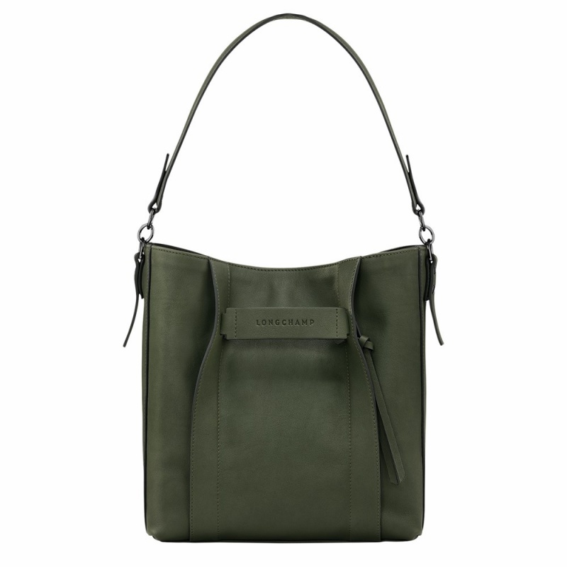 Green Longchamp Longchamp 3D M Women's Hobo Bags